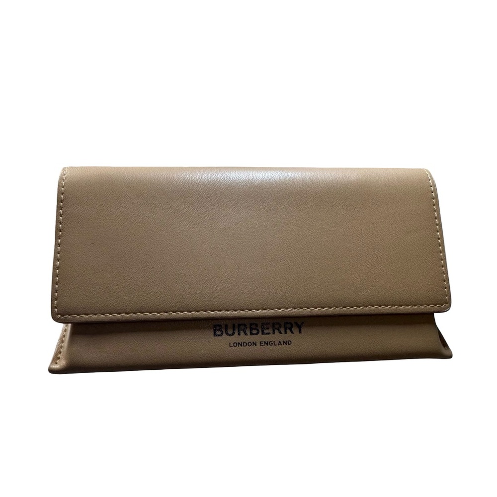 Burberry Tan Leather Eyeglass Case Dust Bag Authentic Luxury Designer Accessory - Picture 1 of 7